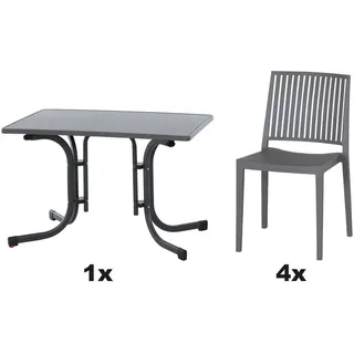Siena Garden Urban Lights Set 5-tlg. Grau