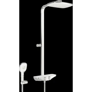Hansa HANSAEMOTION Duschsystem, Thermo cool, Anti-Kalk-Technik, Ausladung 401 mm, max. 80C, 5865017182, Farbe: Chrom/Weiß