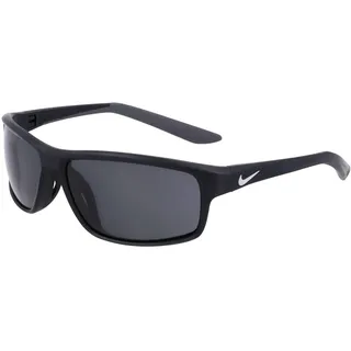 NIKE RABID 22 N IU4880X Sonnenbrille, Sport-Wrap, 62-mm-Glas, Mattschwarz/Dunkelgrau/Auge