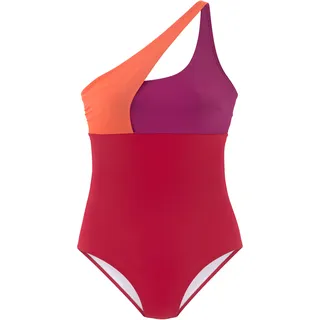 Badeanzug S.OLIVER "Yella" Gr. 36, Cup C/D, rot Damen Badeanzüge Ocean Blue in modischer One-Shoulder Form