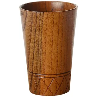MagiDeal Holzbecher Deko-Becher Dekorationsbecher Trinkbecher Kaffeebecher Milchbecher, Braun, 7.8x11.5cm
