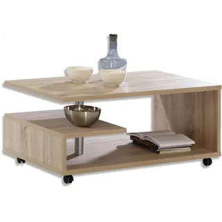 Couchtisch - Eiche Sonoma - rollbar