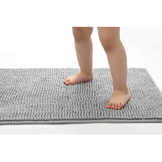 seamarkt Chenille Grau 60 x 40 cm
