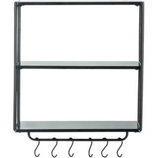 Wenko Wandregal 50 x 55 x 23 cm Schwarz