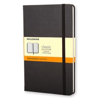 Moleskine Notizbuch, Large/A5, Liniert, Fester Einband, Schwarz