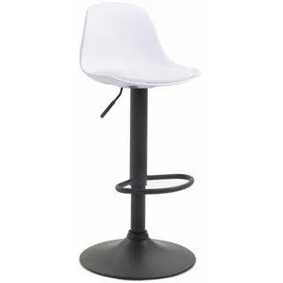 CLP Barhocker Kiel 39 x 82 x 43 cm Schwarz/Weiß