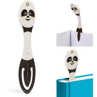 Bookchair Flexilight Leselicht (Panda) 2 in 1 Leselampe & Lesezeichen Schwarz 2 St.