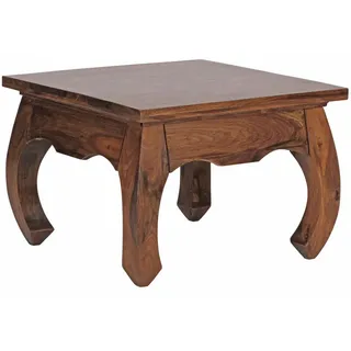 KADIMA DESIGN Couchtisch Kanada Braun Sheesham 60 x 60 x 40 cm