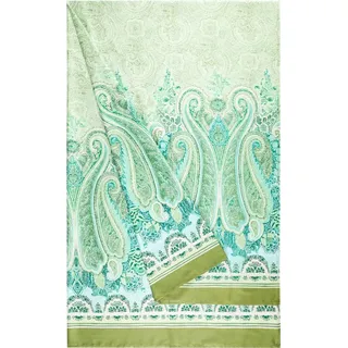 Bassetti MERGELLINA Foulard aus 100% Baumwolle in der Farbe Grün V1, Maße: 350x270 cm - 9328423