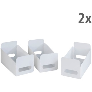 WENKO Organizer Universal (Set, 6 St), für Küche und Haushalt, faltbar, Kunststoff weiß
