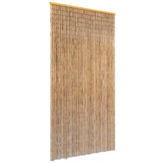 vidaXL Insektenschutz Türvorhang Fliegenschutz Dekovorhang Bambusvorhang Raumteiler Faden Vorhang Deko für Balkontür Bambus 90x220cm
