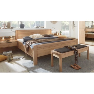 Komforthöhe-Bett 180x220 cm Erle in klassischem Design - Mariola