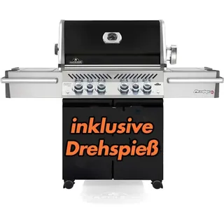 Napoleon Gasgrill Prestige PRO 500 RSIBPK-3, Black Edition inkl Drehspieß