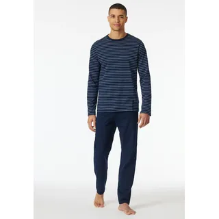 SCHIESSER Schlafanzug Casual Essentials Blau 56