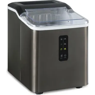 Klarstein Eiswürfelmaschine für Zuhause Camping Gastro, Schnelle Mini Eiswürfelmaschine Klein, Profi Eismaschine für Große Kleine Klare Eiswü...