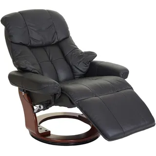 Robas Lund Relaxsessel Calgary 2 Leder 64021SK5 80 x 100 x 90 cm Schwarz drehbar