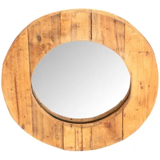 creedwood Runder Wandspiegel Rondo 50 x 50 cm Beige