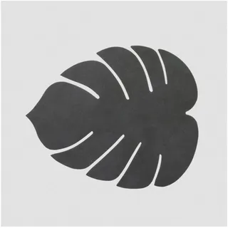 LIND DNA Platzset Lind DNA Tischset Monstera Leaf S schwarz 990073 schwarz
