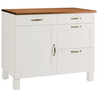 Home Affaire Unterschrank Alby 100 x 85 x 60 cm Weiß