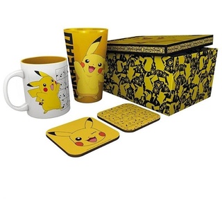 - POKEMON Gift Set Glass + Mug + 2 Coasters Pikachu - Geschenkset
