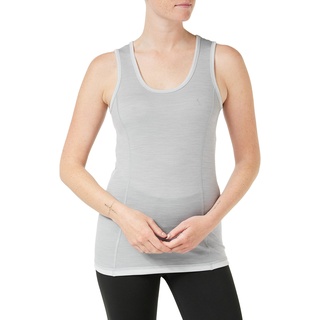 Schöffel Damen Merino Sport Top W, temperaturregulierendes Unterhemd, atmungsaktives Funktionsunterwäsche-Top in Wollqualität, light grey, S