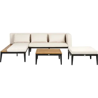 Beliani Lounge Set 3-teilig Rechts hellbraun