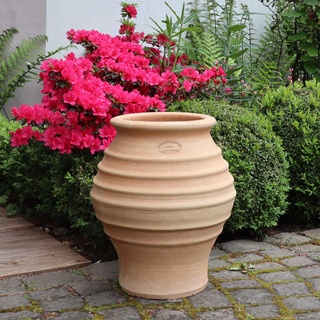 Palatina-Keramik | frostfeste Amphore Pflanzgefäß aus Terracotta | 35 cm | Pflanzkübel Blumentopf für Garten Balkon Agave