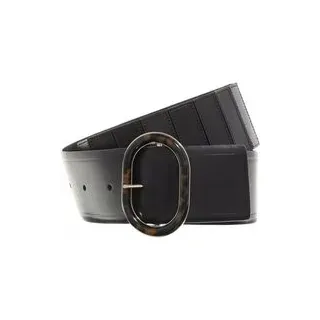 Michael Kors Gürtel - 60Mm Leather Belt W Tort Buckle - Gr. L - in Schwarz - für Damen
