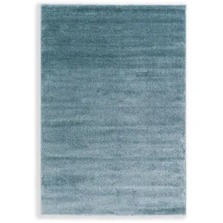 Schöner Wohnen Pure Hochflorteppich 160 x 230 cm Blau/Türkis