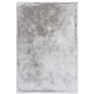 OBSESSION Hochflorteppich My Infinity, Grau, Textil, Uni, rechteckig, 80x150 cm, für Fußbodenheizung geeignet, vegan, Teppiche & Böden, Teppiche, Hochflorteppiche & Shaggys