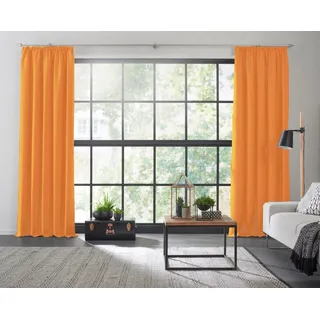 Wirth Dim out Kräuselband 145 x 255 cm orange