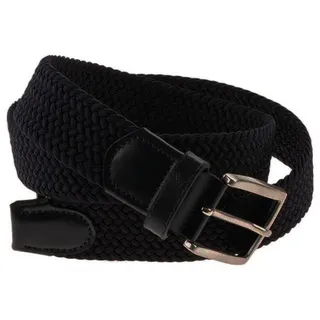 Alberto Geflochtener Gürtel Leder/Polyester schwarz 90
