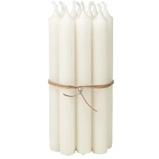 Broste Copenhagen Kerze Set 10 St. weiß