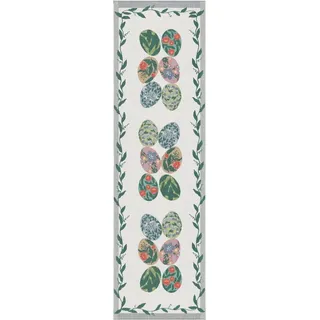 EKELUND MASTER WEAVERS 1692 Tischläufer Egg Collection 35x120 cm, Pixel gewebt (6-farbig) bunt