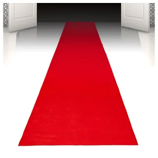 Boland Roter Teppichläufer 450 x 60 cm Rot