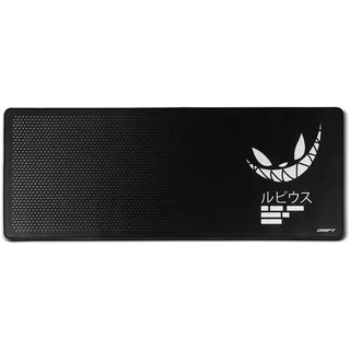 Drift Gaming MADKAT XL Gaming-Pad, offizielles ElRubius, extra weiche Oberfläche, Maße 900 x 350 x 3 mm, rutschfeste Unterseite, genähte Kanten, Schwarz