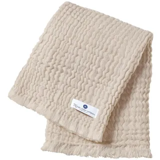 nordic coast company Babydecke Musselin Fransen 80x80cm,