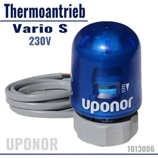 Uponor Vario S Thermoantrieb 230 V, blau, stromlos geschlossen
