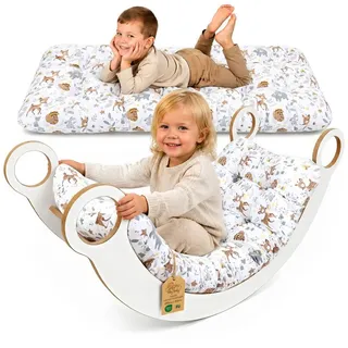 Jugendmatratze Krabbeldecke für Baby Kissen für Kletterbogen - Bodenkissen Kinder, Totsy Baby grau