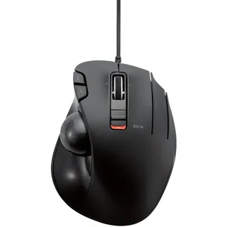 ELECOM EX-G Trackball Mouse, Thumb, Wired | 6 Programmable Buttons, 34mm Ball, Tilt Wheel, Ergonomic Design, 750-1500 DPI, Windows 11 & macOS (M-XT3URBK)