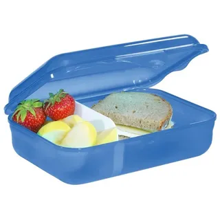 Step by Step Lunchbox mit Klickverschluss, spülmaschinengeeignet, Kunststoff, (1-tlg) blau
