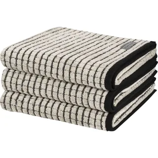 Möve Eden Handtuch 50 x 100 cm nature/black 10156