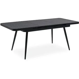 Idimex Sunny Gartentisch 150-200 x 78 x 77 cm Schwarz