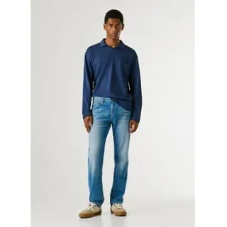 Pepe Jeans für Herren. PM20845333AB Gerade Jeans Cash Sommer blau (33/32), Lässig, Baumwolle, Denim