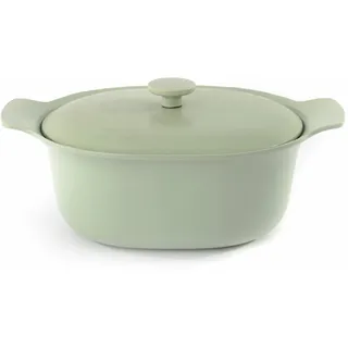 BergHOFF Ron Gusseisen emailliert oval Kasserolle, Deckel grün