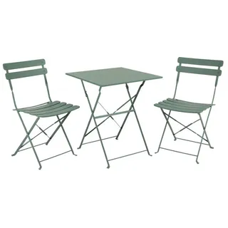 Brafab Balkonmöbel Set Ponte 3tlg. Aluminium Grün