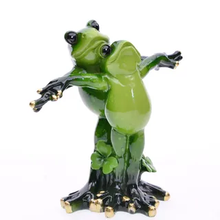 PAEFIU 1 Paar Frosch Figur Garten Statue, Liebespaar Frosch Harz Dekofigur, Valentinstag Frosch Skulptur, wasserdichte Tiere Spielzeugmodell, für Moos, Blumentopf, Rasen, Terrassen Deko (Stil 4)