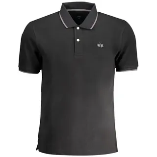 La Martina Poloshirt Herren Polo Shirt Schwarz - Kurzarm, Regular Fit