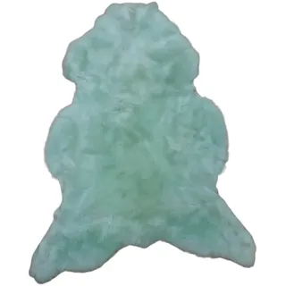 Provellus Fellteppich Öko Schaffell Mintgrün – Echtfell ca. 100–110 cm XL grün