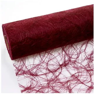 Deko AS Tischläufer Sizoweb Tischband bordeaux 20 cm Rolle 25 Meter - 64 011-R 200 (1-tlg, 1 Rolle Tischläufer), Strapazierfähig